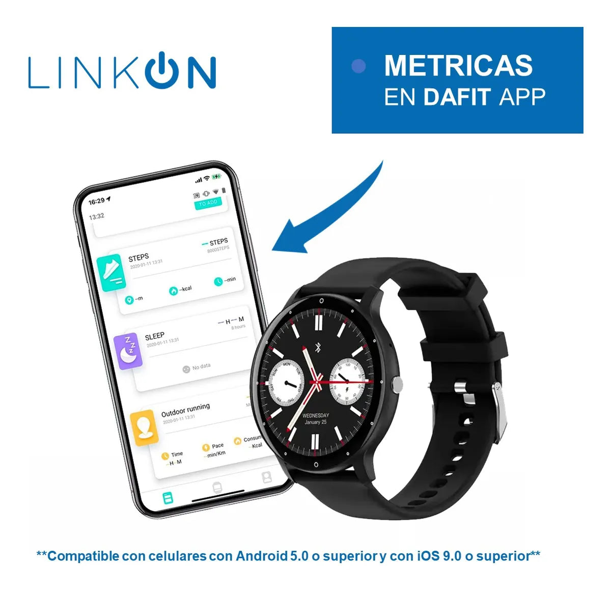 💥 Reloj Deportivo Inteligente Linkon – ¡Precio Especial por Hoy!