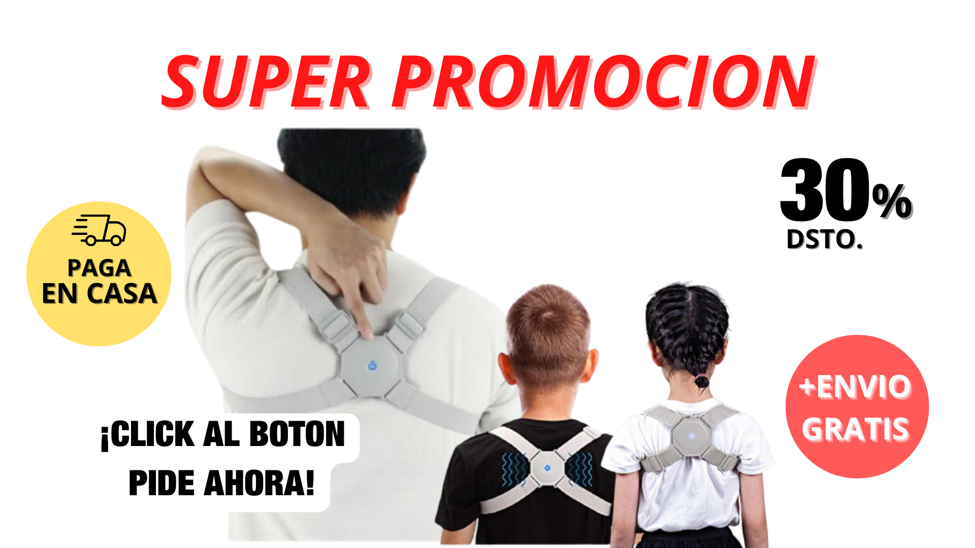 CORRECTOR DE POSTURA CON SENSOR INTELIGENTE + ENVÍO GRATIS
